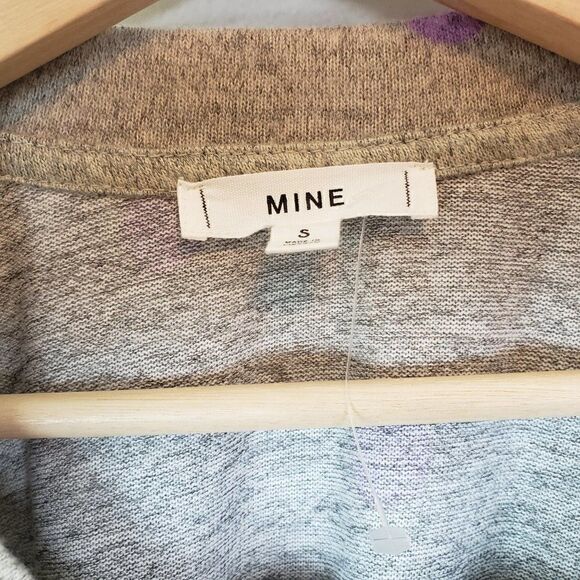 New MINE Boutique Sweater Size S Polka Dot Tie Up - Picture 4 of 7